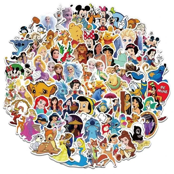 Autocollant Disney Princesses - Generique - 25pcs/lot - Décoration téléphone portable - Loisir créatif-0