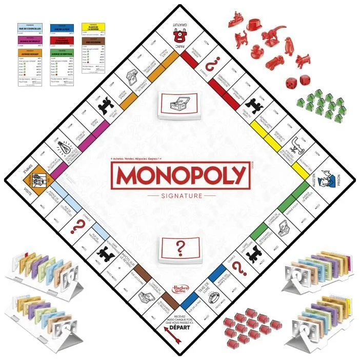 Monopoly Signature, jeu de plateau pour enfants, jeu de societe dès 4 ans, version francaise-1