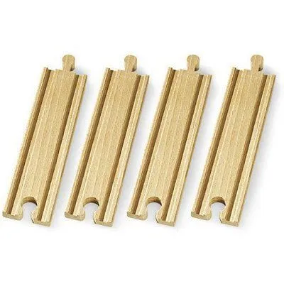 Rails Moyens Droits 144 mm - BRIO - Accessoire pour circuit de train en bois-3