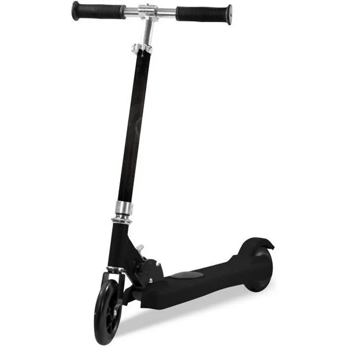 Trottinette avec assistance électrique PIKI Wonder One noir, pliable, 100W, pour Enfant avec batterie Lithium-0