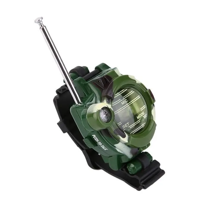 1 Paire Montres Talkie Walkie 7 en 1 Enfants Montre Radio Extérieure Interphone Jouet-2