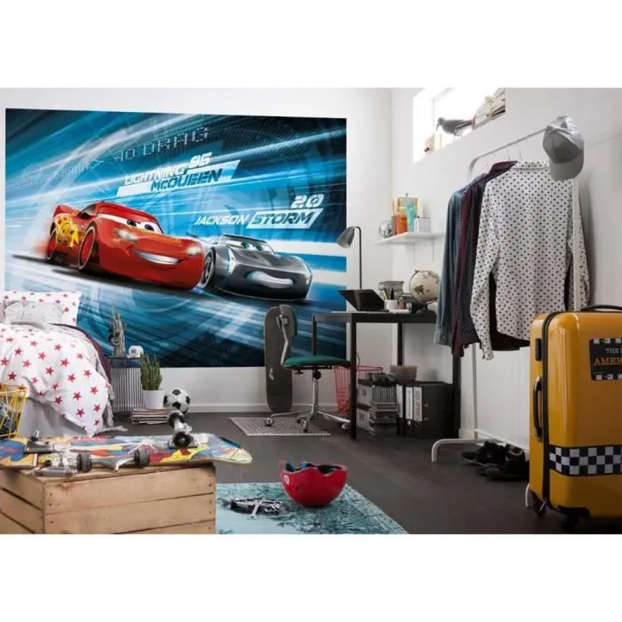 Komar Photo mural Cars Simulation 184x254 cm Rouge-3