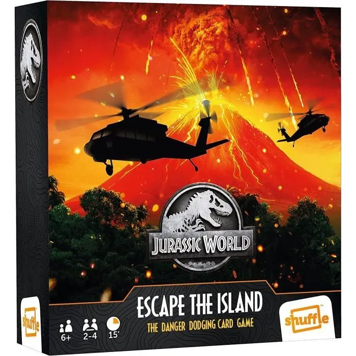 Shuffle - Jurassic World - Escape The Island - Jeu de Cartes-1