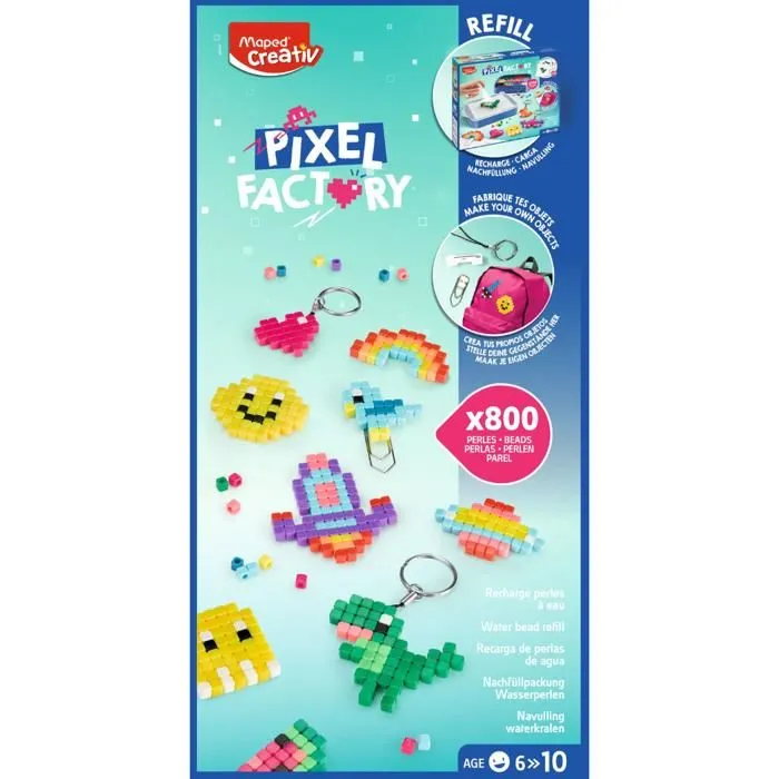 Recharge Perles à Eau Pixel Factory - Maped Creativ - Kit pour Création Accessoires, Loisirs Créatifs dès 6 ans-2