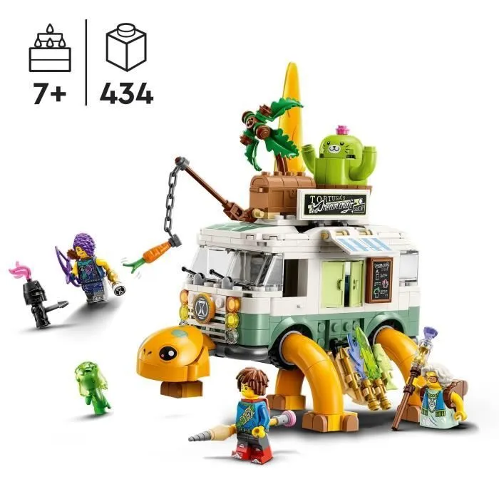 LEGO® DREAMZzz 71456 Le Van Tortue de Mme Castillo, Jouet de Camping-Car 2-en-1, avec Mateo et Zoey-1