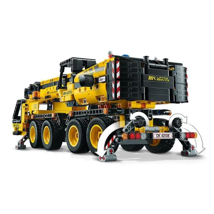 LEGO® Technic 42108 La grue mobile, Kit de construction, Jouet Camion Véhicule de Chantier, Cadeau Enfant de 10 ans et +-3