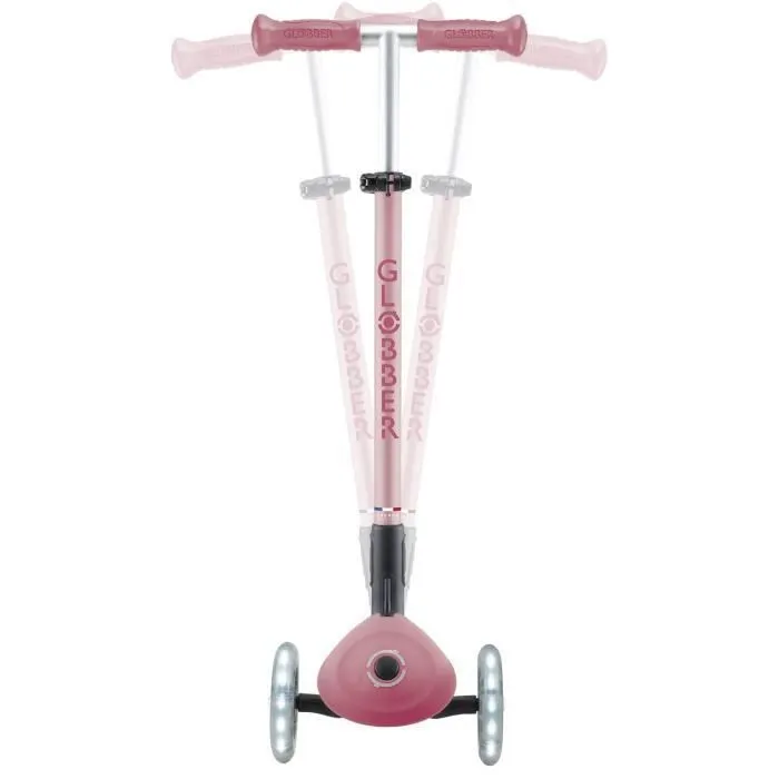Globber - Trottinette PRIMO FOLDABLE PLUS LIGHTS V2 - Rose pastel-2