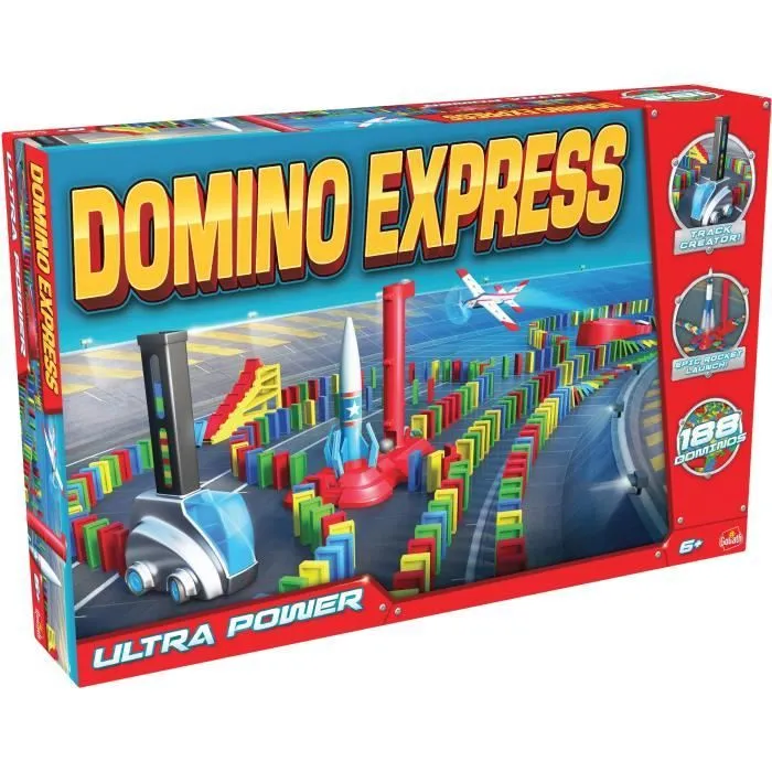 Domino - GOLIATH - Domino Express Ultra Power - Super Dealer pour circuits impressionnants! Dès 6 ans-0