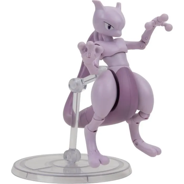 Figurine - BANDAI - Pokémon Mewtwo - 12 cm, ultra articulée et très détaillée-7