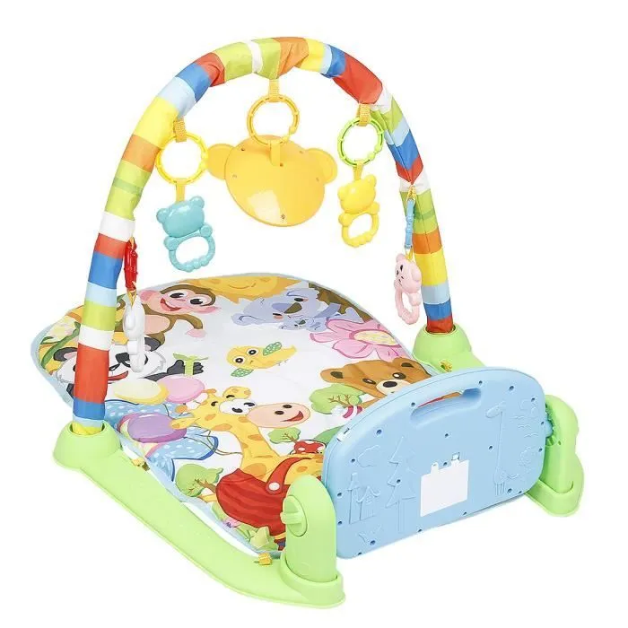 Tapis Musical d'Éveil pour Bébé 4 en 1 - B.LIVEM - Multicolore - Jouets Amovibles-2