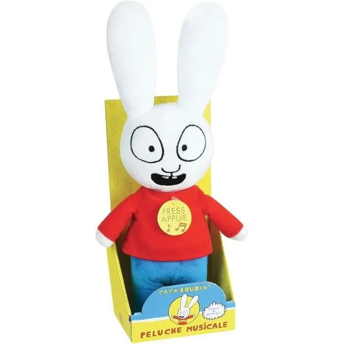 JEMINI Simon peluche +/- 30 cm musicale générique ca ca c'est Simon caca boudin-0