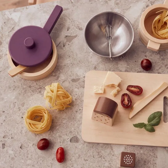 Ensemble Ustensiles De Cuisine En Bois Kid's Hub - Kids Concept - Ensemble de cuisine BRISTO - 8 pièces-2