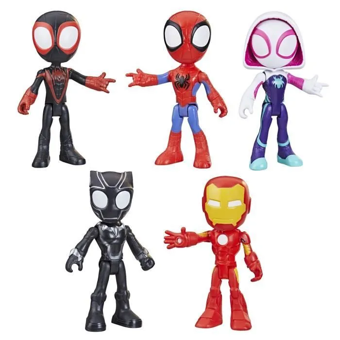 Spidey pack 5 figurines Collection de héros, jouet enfants, Spidey et ses Amis Extraordinaires, Dès 3 ans-0