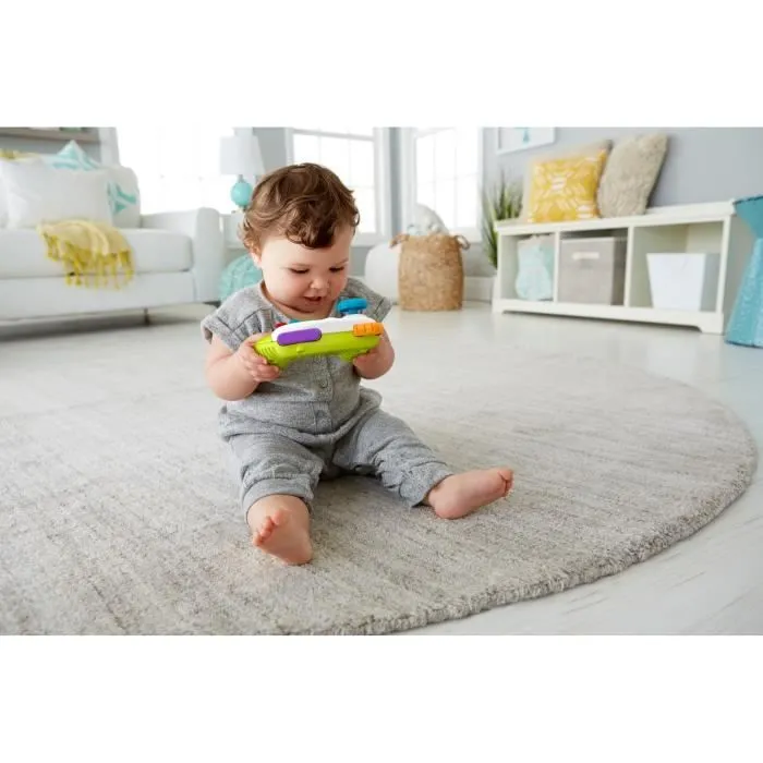 Fisher-Price-Manette de jeu et d’apprentissage Rires et Éveil HXB63-1