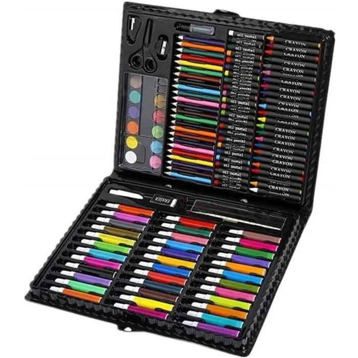Kit de dessin - Multicolore - 150 pièces - Matériaux écologiques - Pour enfants à partir de 3 ans - Mixte-0