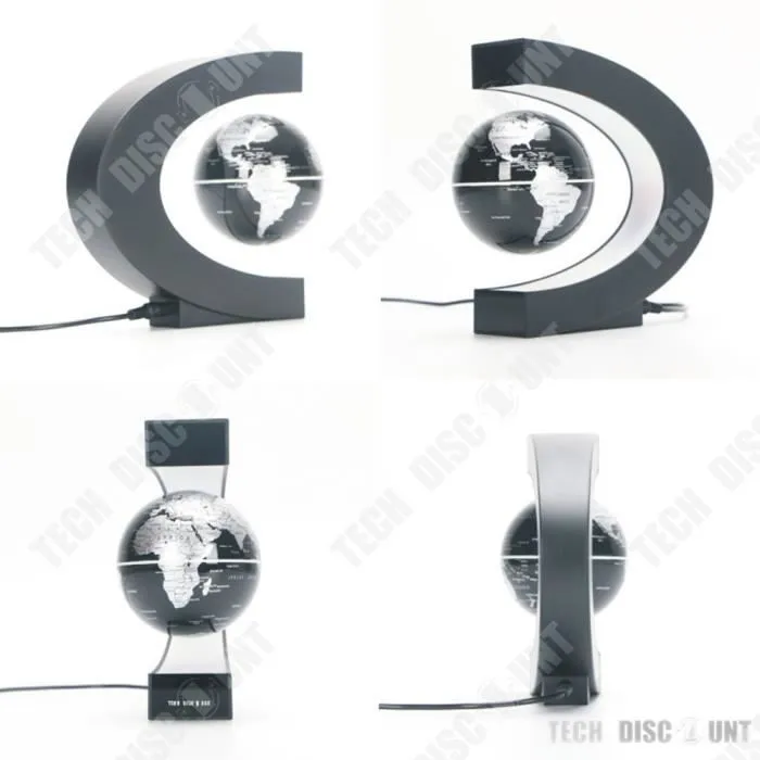 Globe terrestre lumineux - TD® - Magnétique interactif - Flottant - Décoratif - Pour enfants-1