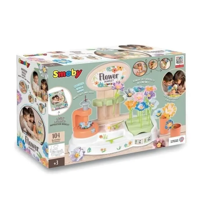 Smoby - Marchande Marché aux fleurs - Dès 3 Ans-1