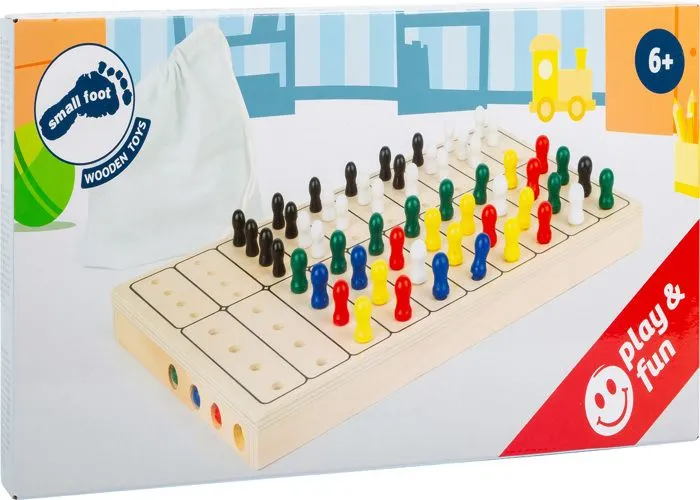 Small Foot-11364 Jeu de logique Code Secret, Puzzle Amusant pour 2 Personnes, avec Sac en Tissu Pratique à Ranger, 100 pcs. 6678-4