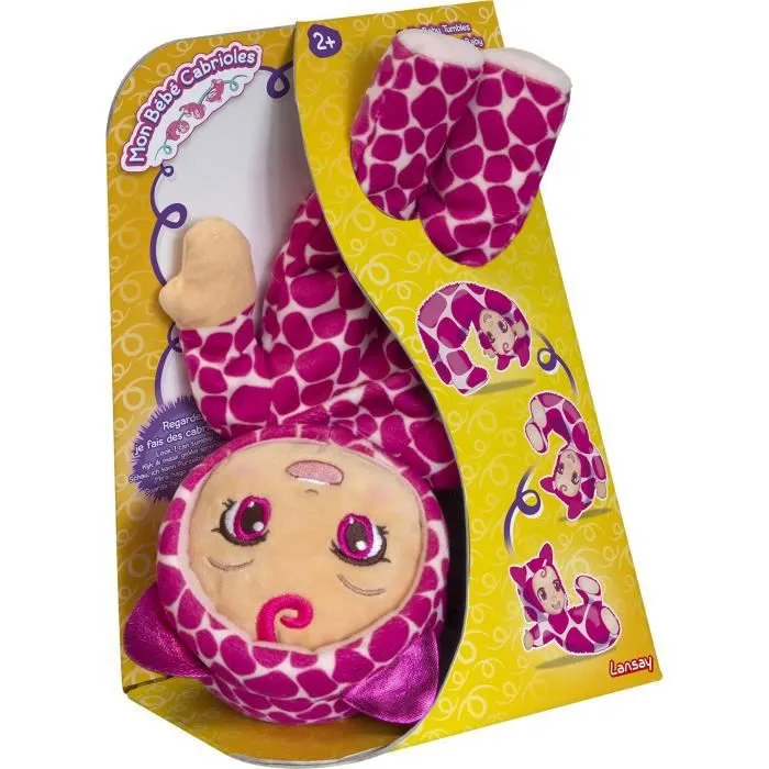 Poupon Mon Premier Bébé Cabrioles - Lansay - Modèle Aléatoire - 3 coloris disponibles - Dès 2 ans-1