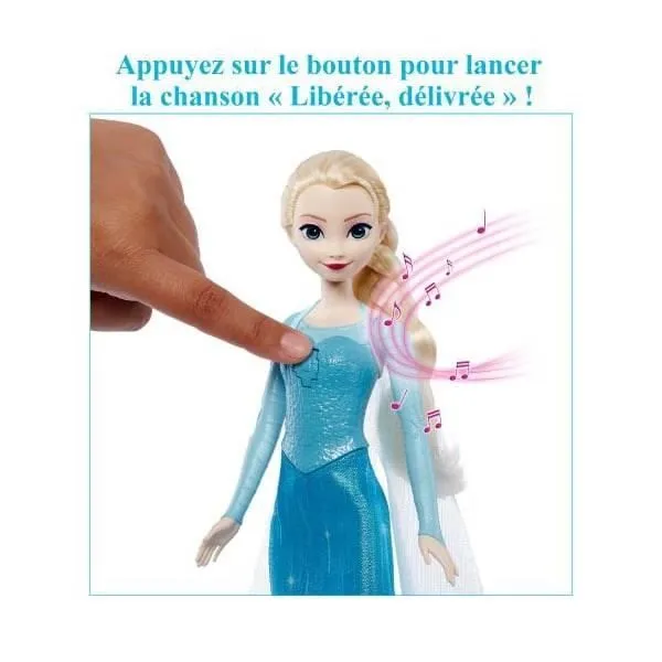 Disney-La Reine Des Neiges-Elsa Poupée Chantante-Chanson En 4 Langues - 3 ans+- JDX48-2