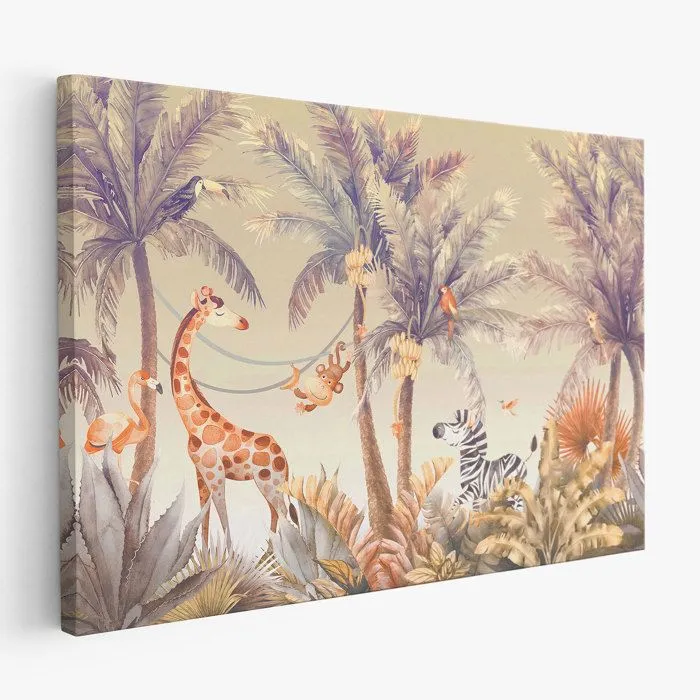 Tableau toile Enfants - Animaux de la Jungle 3617689718576-0