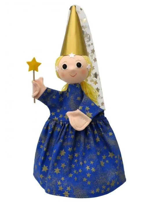 Marionnette Fee Bleue 35 cm-0