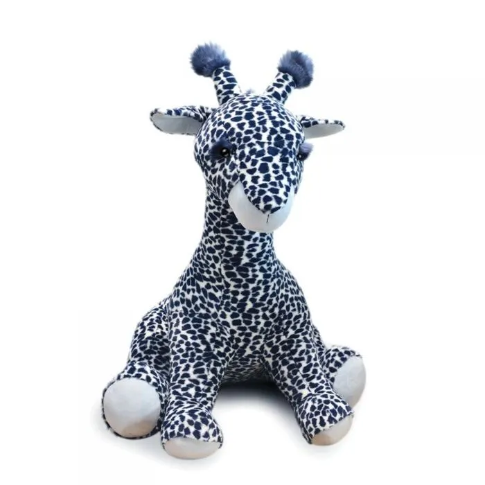 Histoire d'Ours - Peluche Lisi la girafe bleue XXL - DOUDOU ET COMPAGNIE-1