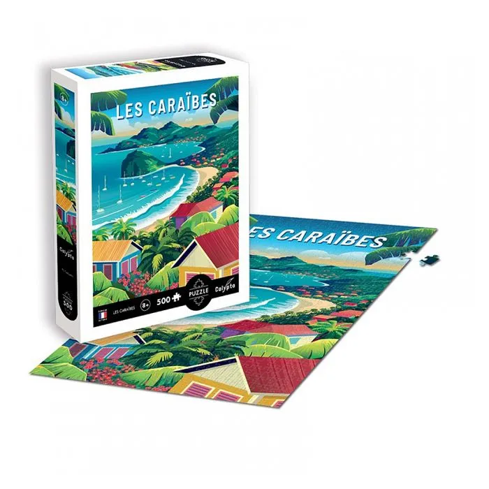Puzzle 500 pièces - SENTOSPHERE - Les Caraïbes - Paysage et nature - Multicolore - 500-750 pièces-2