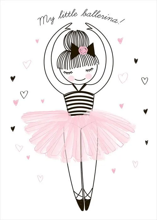 Poster / Affiche enfants - Danseuse 3617689720531 - 50x75 cm-1