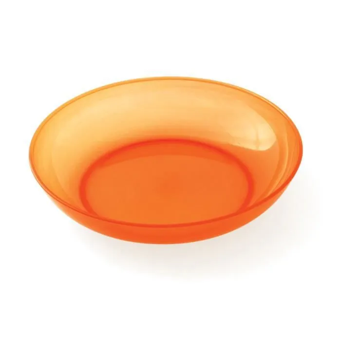 MILL'O BÉBÉ Assiette micro-ondable Polypropylène 18,5 CM Orange agrumes translucide-0