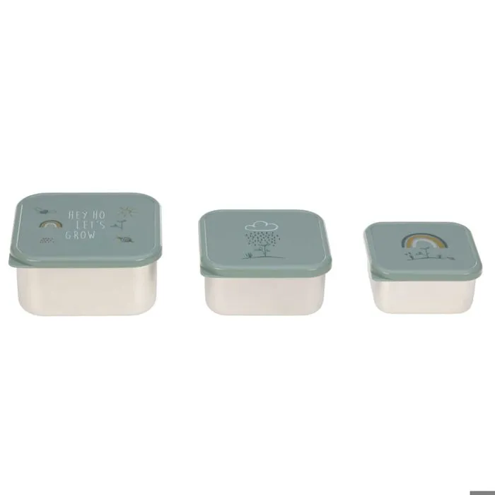 Lot de 3 boites gigognes en inox Garden Explorer - LASSIG-2