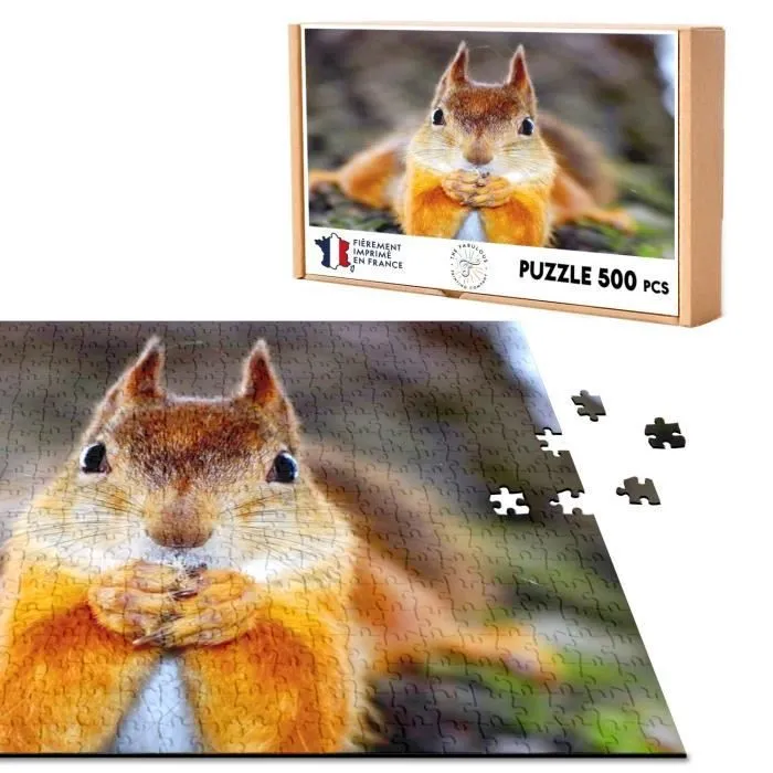 Puzzle Classique - FABULOUS - Ecureuil Roux Chilling - 500 Pièces - Intérieur - Adulte - Mixte-0