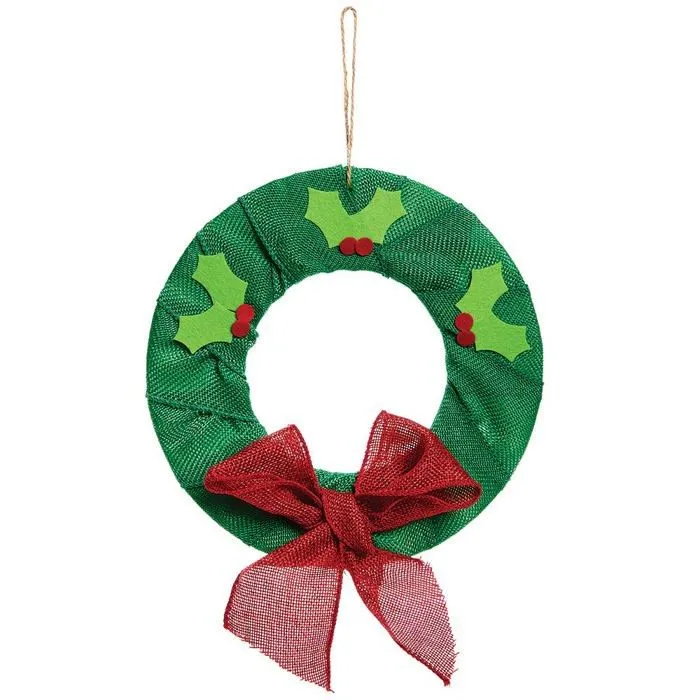 Baker ross - FX347 - Rouleau Toile de Jute de Noel - Lot de 2, Rouleau Ruban Noel ()-2