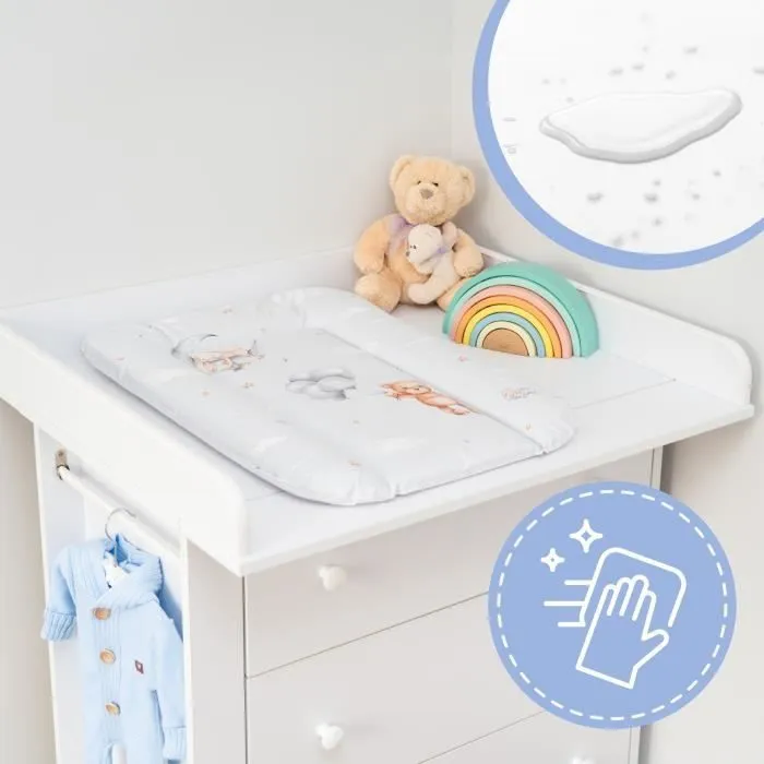 Matelas à langer bébé 70 x 50 cm-matelas à langer matelas à langer imperméable matelas à langer doux ours en peluche-2