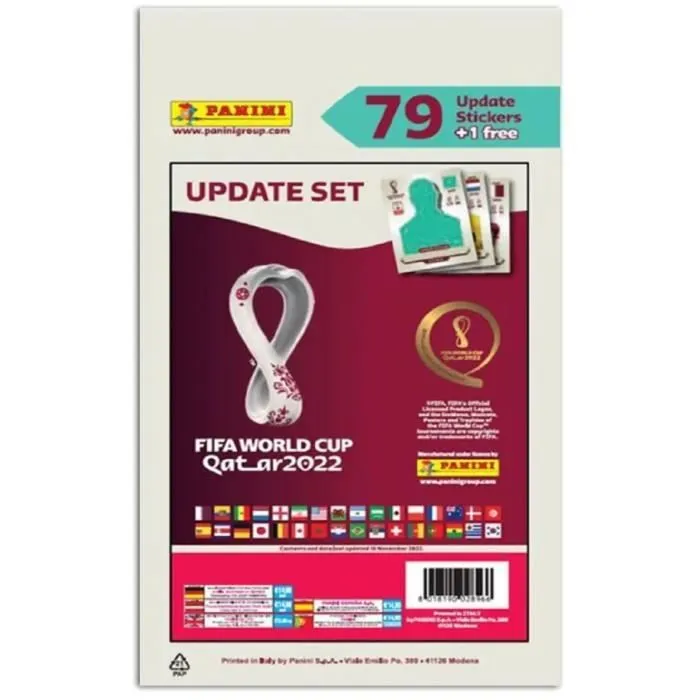 Set de stickers World Cup 2022 - Mise à jour - Rose - Pour enfants dès 3 mois-1