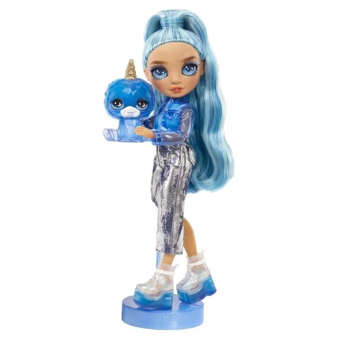 Rainbow High Poupée Mannequin avec Kit de Slime et Animal de Compagnie - Skyler (Bleu) - Poupée Pailletée 28 cm avec Kit de Slime-5