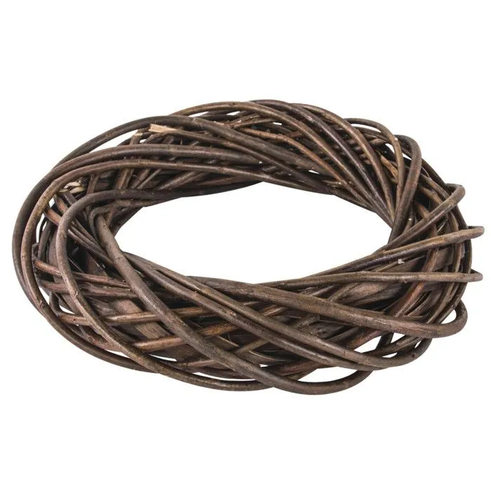 Couronne en osier Non pelée 30cm H7cm-1