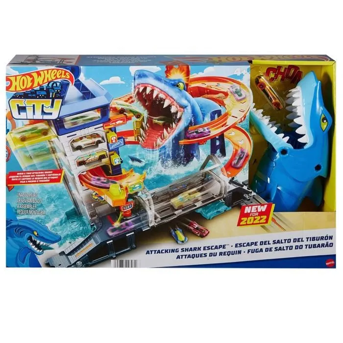 Playset - HOT WHEELS - Coffret attaque du requin - Garçon - Enfant - Hot Wheels-1