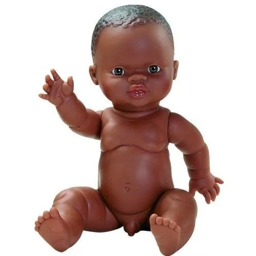 Poupée - PAOLA REINA - Gordi Nu Garçon Afrique - 34 cm - Réaliste - Pour enfants à partir de 3 ans-0