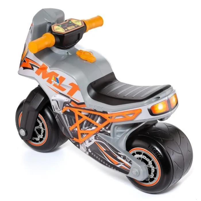 Moto à Pousser - MOLTO - CROSS RACE MLT - Tout-terrain - Gris/Orange - 29 cm-3