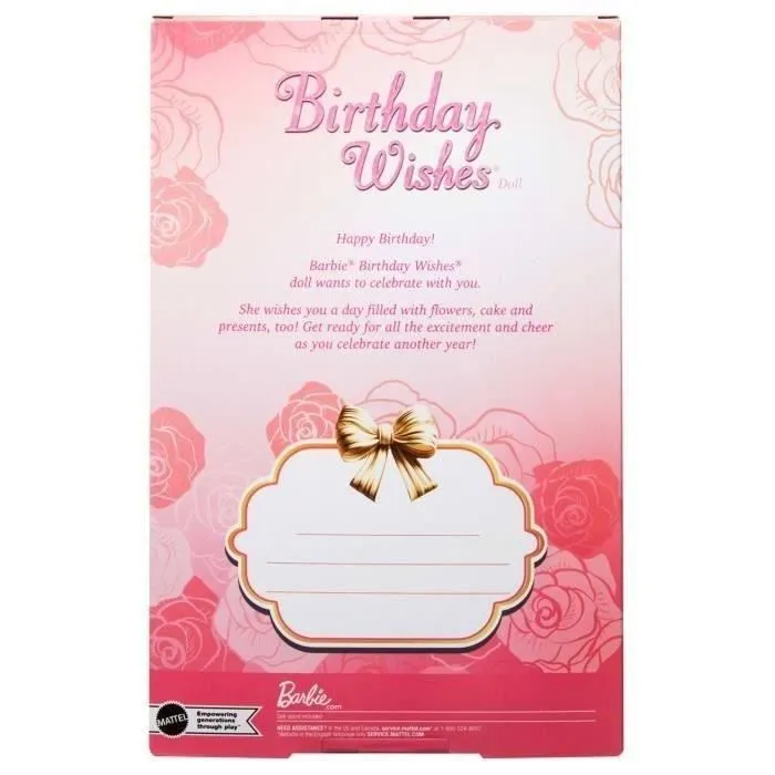 BARBIE joyeux anniversaire Poupée Mattel - JBJ07-7