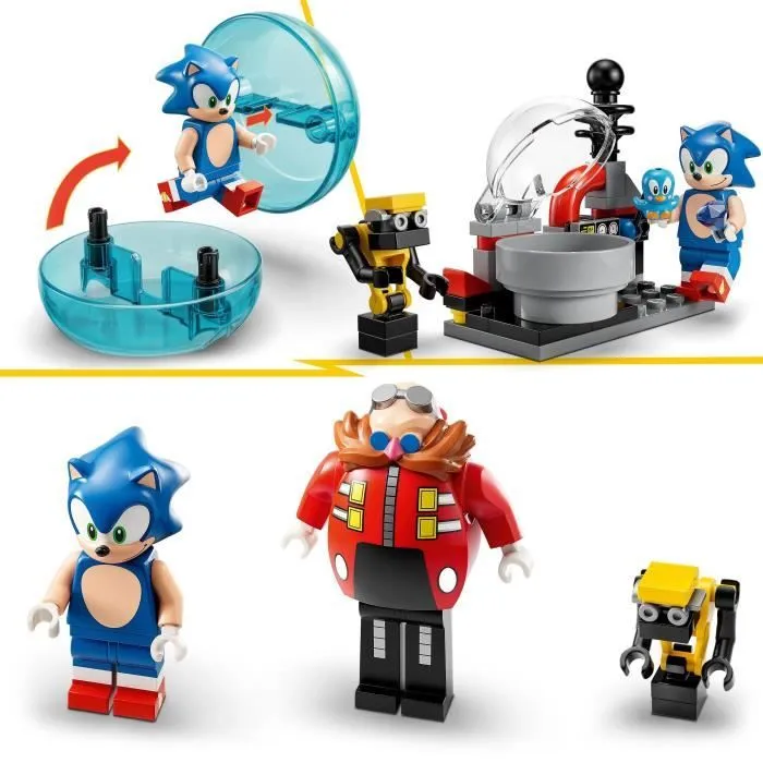 LEGO® Sonic the Hedgehog 76993 Sonic contre le Death Egg Robot du Dr. Eggman, Jouet pour Enfants, avec 6 Personnages-1