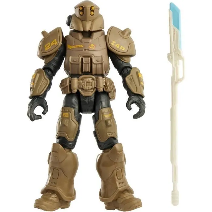 Figurine Articulée Disney Pixar - Buzz l’Éclair Commandant ZAP - MATTEL - Marron - 12,7 cm-1