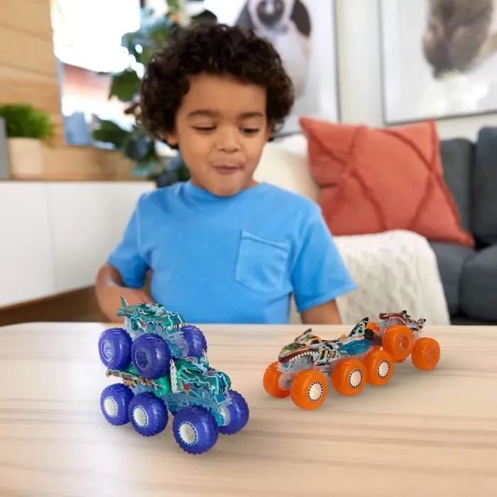 Hot Wheels-Gros Camion Monster Trucks Power Smashers-Coffret HYJ29-2