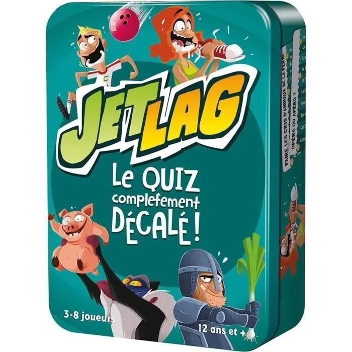 Jeu de société Jet Lag - ASMODEE - Jetlag - Jeu d’action et réflexe - Enfant - Extérieur-0