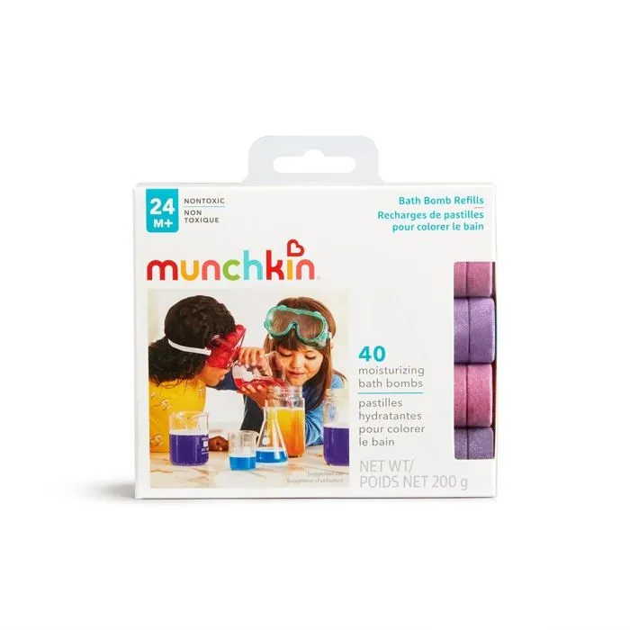 Kit bain bebe Munchkin - 051688 - Colour Buddies 40 Bombes de Bain Hydratantes et Colorees-3