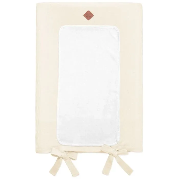 Housse de matelas à langer en gaze de coton Jeanne Écru 70 x 50 cm 70 x 50 cm Écru-0