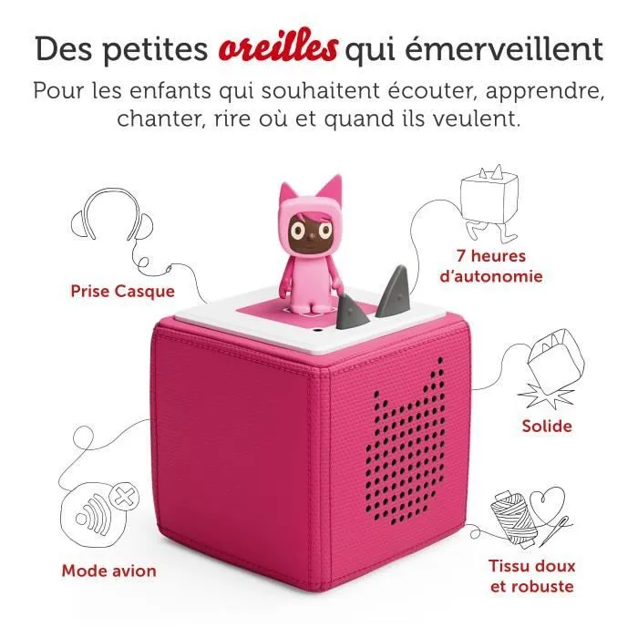 tonies® - Mon Premier Coffret Toniebox - Rose - Conteuse d'histoires-1