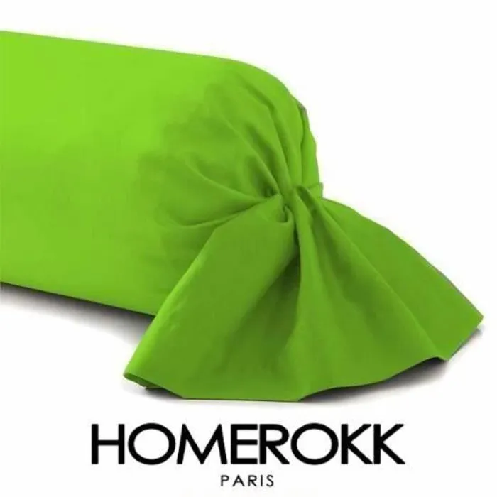 Taie traversin 45 x 185 cm - VERT ANIS 100% coton-0