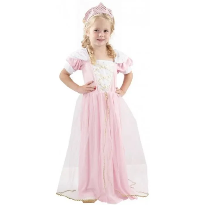 Déguisement De Princesse Rose Avec Tiare18-24 mois (81 à 86 cm)-0